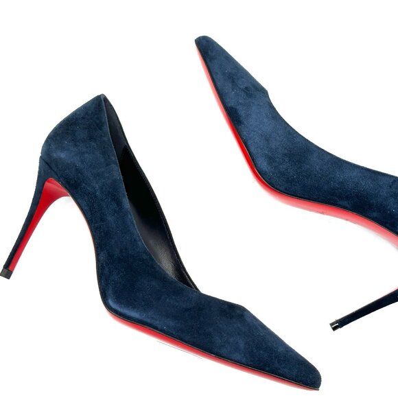 Louboutin Kate Blue Suede Louboutin Heels CHRISTIAN LOUBOUTIN